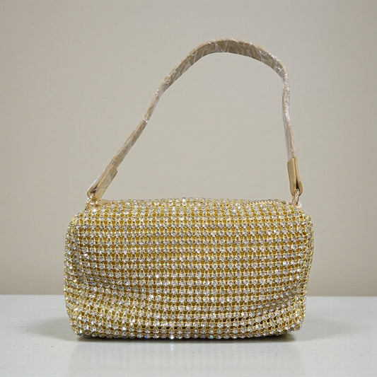 BOLSO DORADO BRILLOS