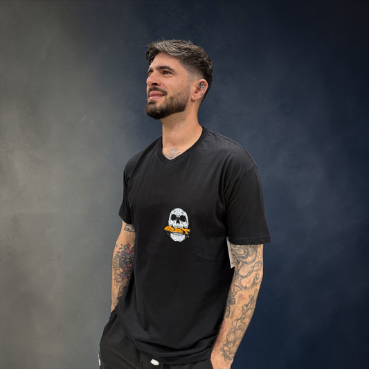 CAMISETA CALAVERA TROPICAL