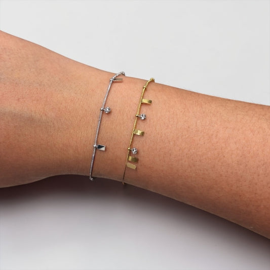 PULSERA ABALORIOS DETALLE BRILLO