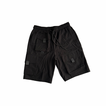 PANTALON CORTO NEGRO UTILITARIO 